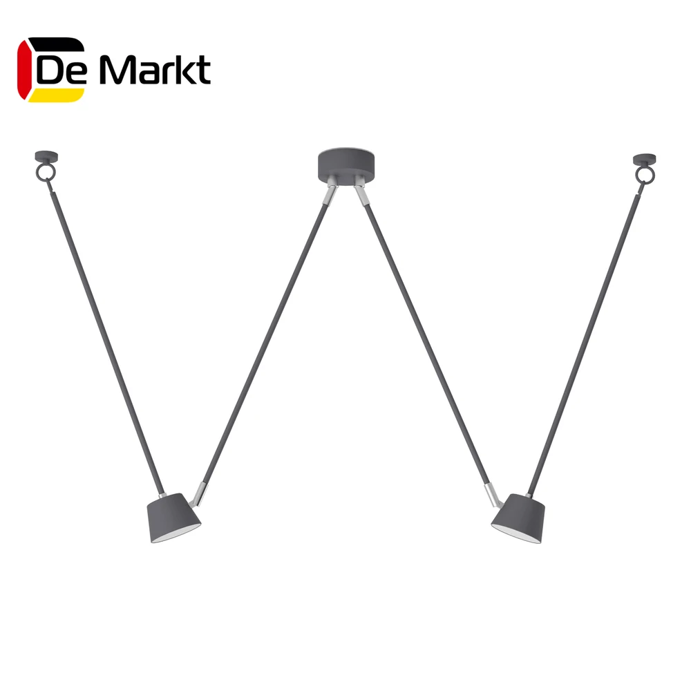Люстра Хартвиг 2*5W LED 220 V серый