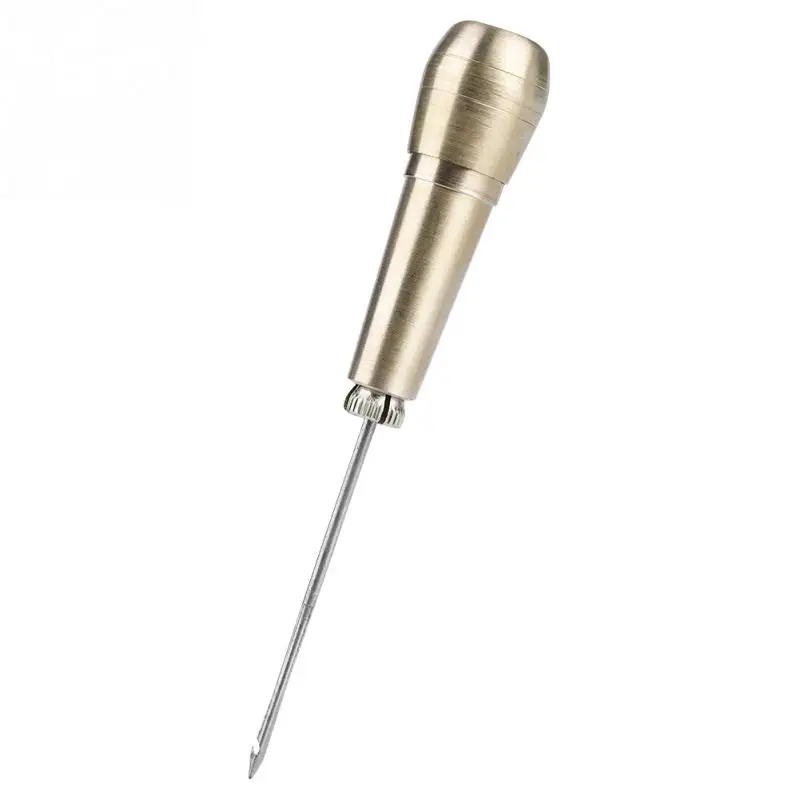  Leather Tent Sewing Awl Tool Punch Needles Copper Handle Stitcher Crochet Line | Дом и сад
