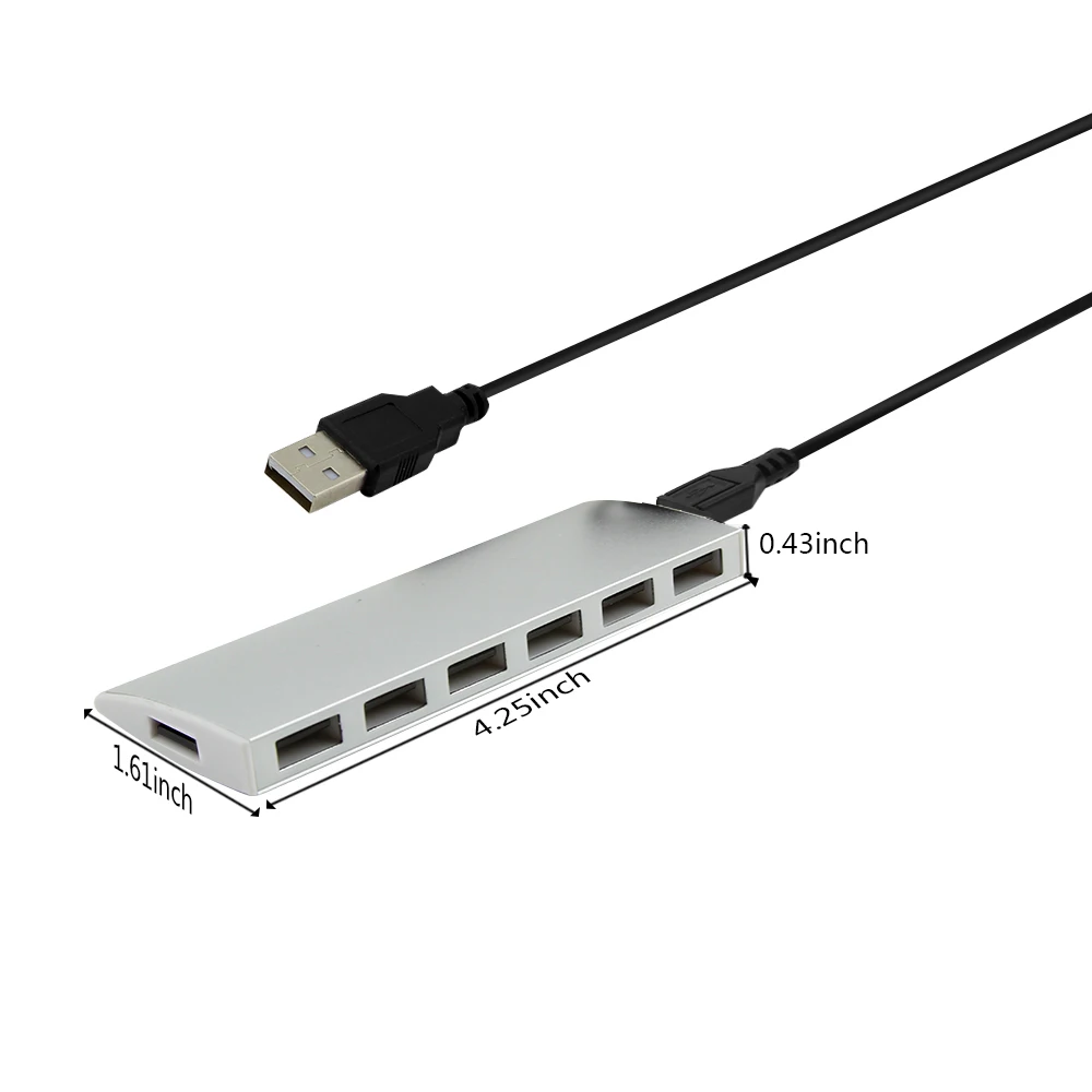 CHUYI 7 в 1 USB концентратор адаптер Многофункциональный разветвитель питания для Note
