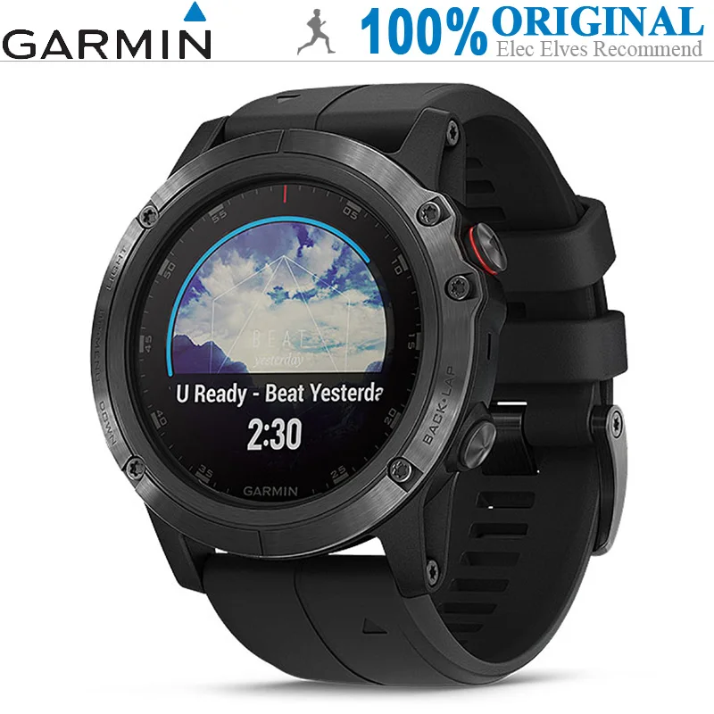 Умные часы GARMIN Fenix 5X Plus (сапфировое зеркало gps шагомер монитор сердечного ритма