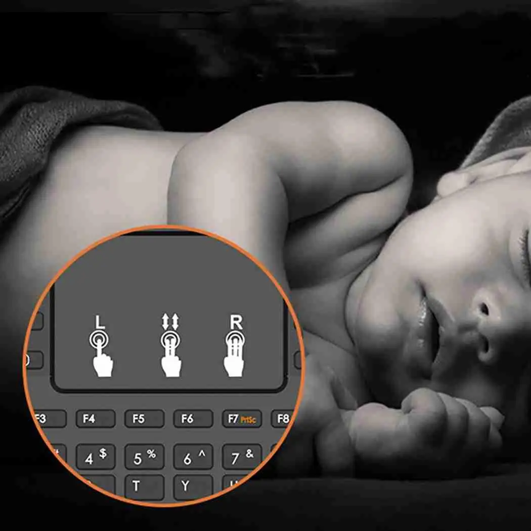 Беспроводная Многофункциональная портативная клавиатура светодиодный