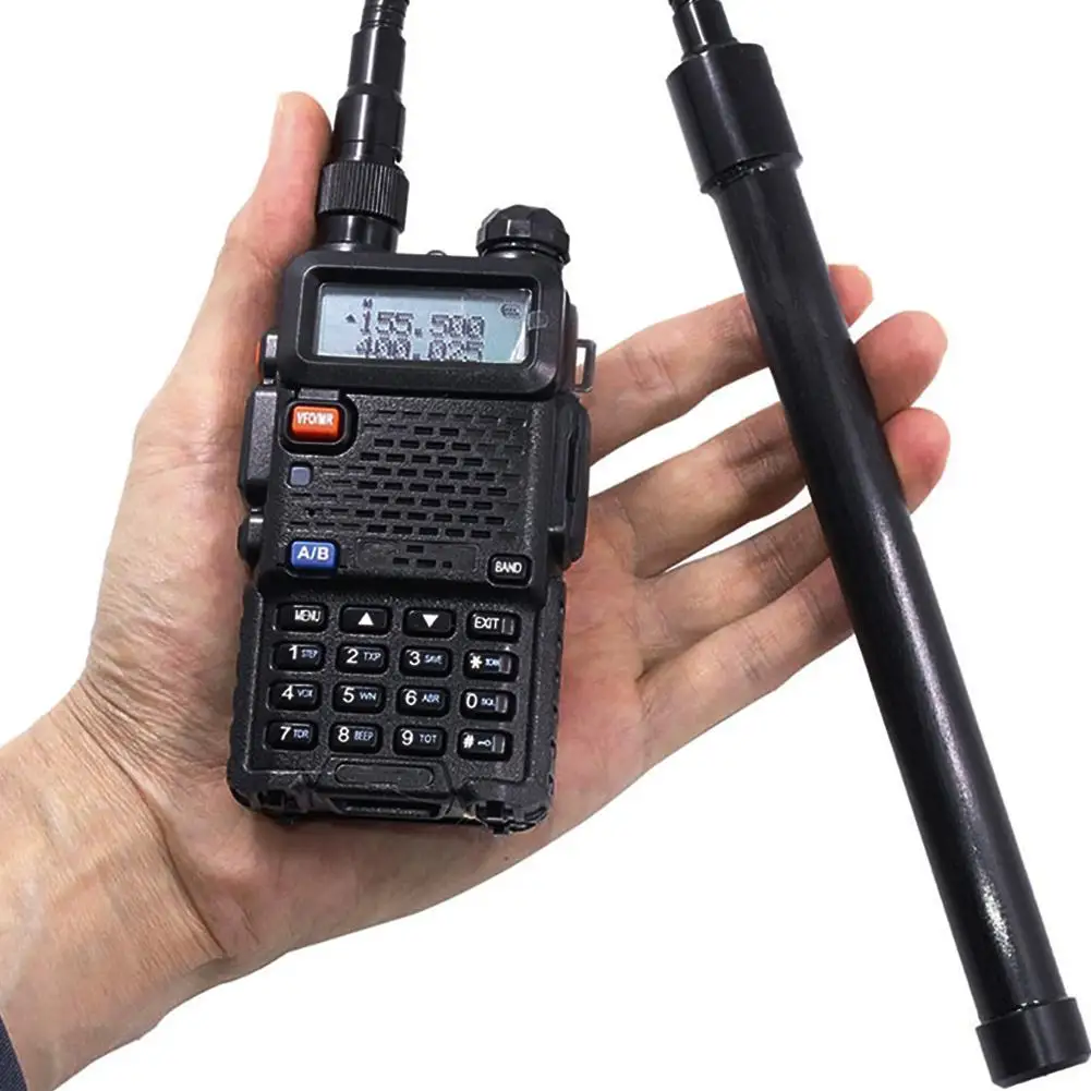 Гусиная трубка антенна головка SMA Складная VHF136 174MHz или UHF400 470MHz портативная радио