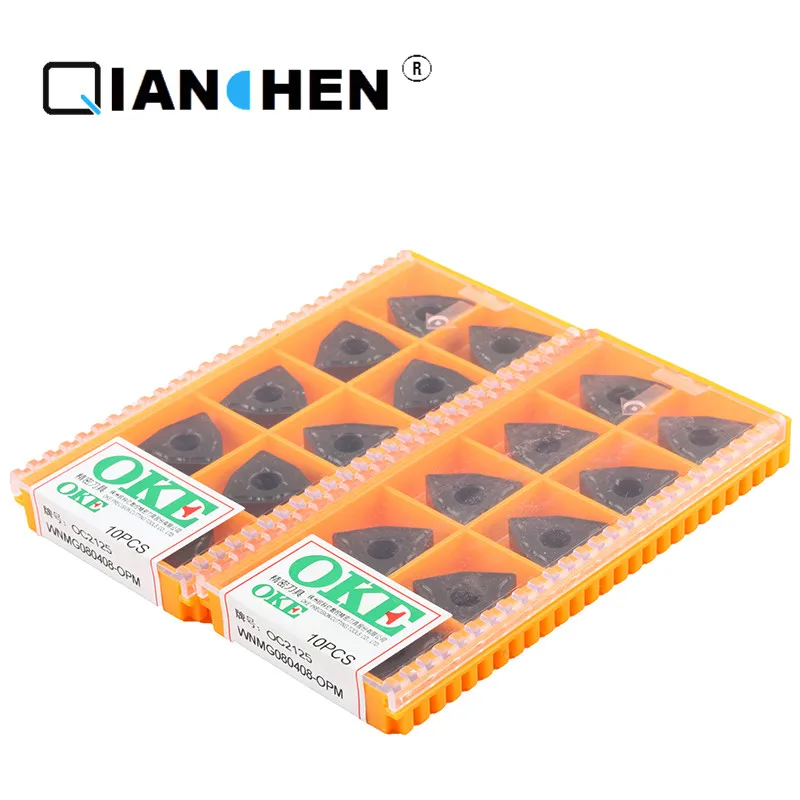 

Original quality OKE 10pcs/lot high precision high performance high strength CNC WNMG080408-OPM OC2125 industry carbide inserts
