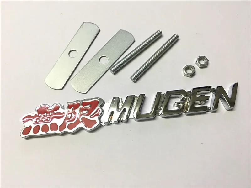 1 шт. Mugen power Роскошные Авто Передняя решетка решетки металлический сплав значок