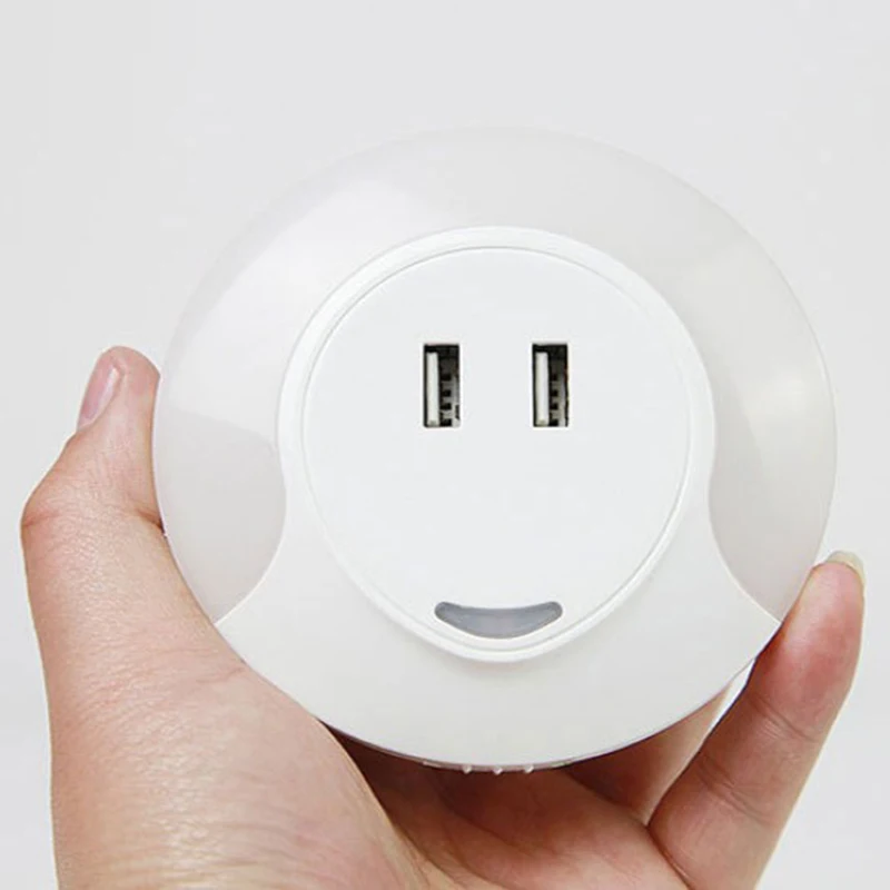Новый настенный светильник светодиодный с датчиком для спальни Ночной 2 usb