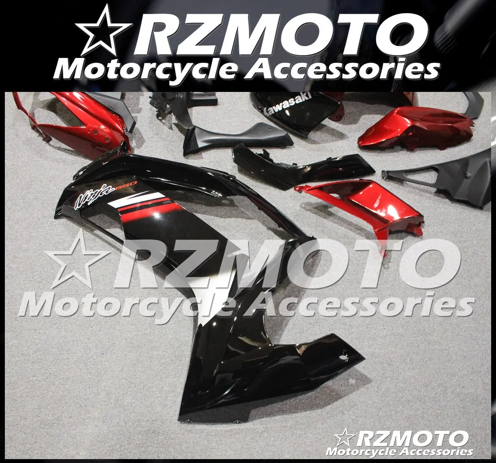 ABS обтекатель кузова комплект пригодный для Kawasaki Ninja ER6F 13 14 15 16 ER-6F 2013 2014 2015 2016 KI13 |