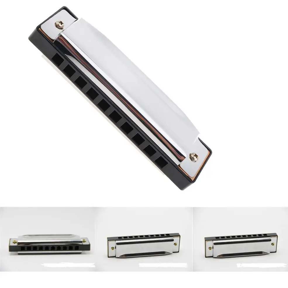 Портативный музыкальный инструмент из нержавеющей стали Harmonica Повседневный