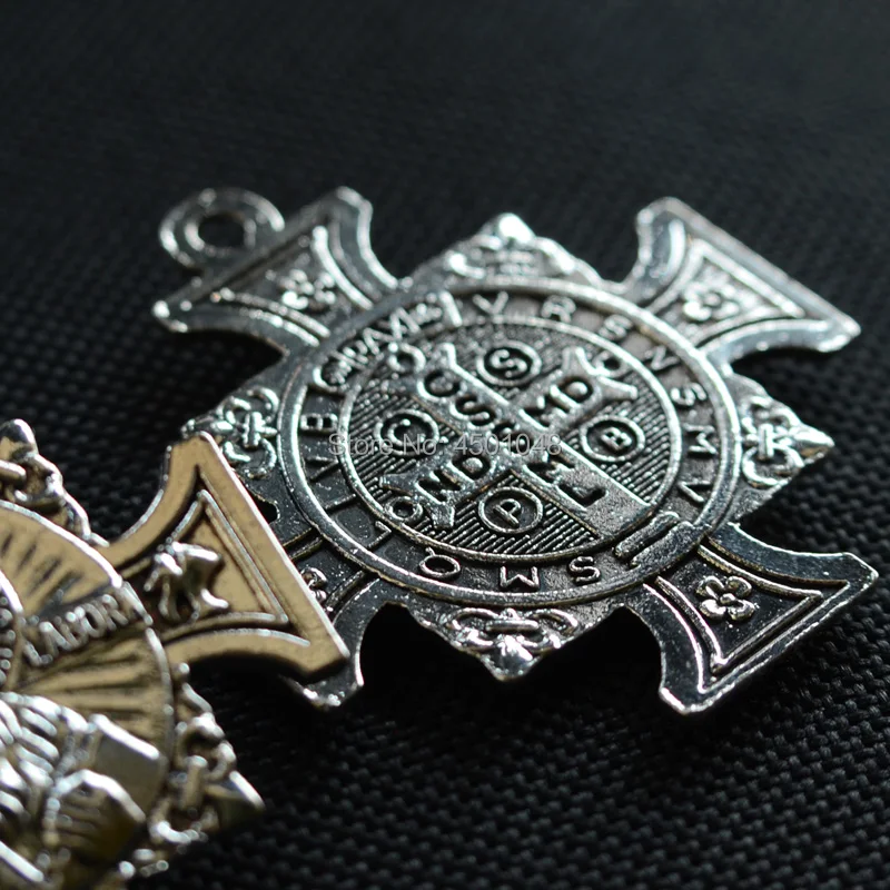 Католический Санта Бенедикт pax металлическая подвеска crux sanctia patris st. Benedict bless