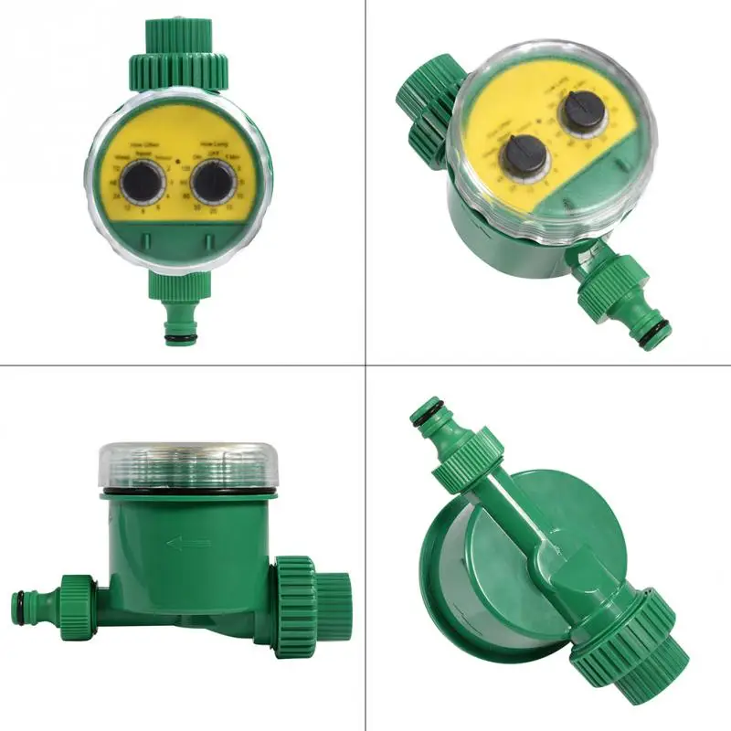 

Hot New ABS Green Multi-function Two Dial Automatic Electronic Watering Timer Garden Irrigation Controller For Garden Tools