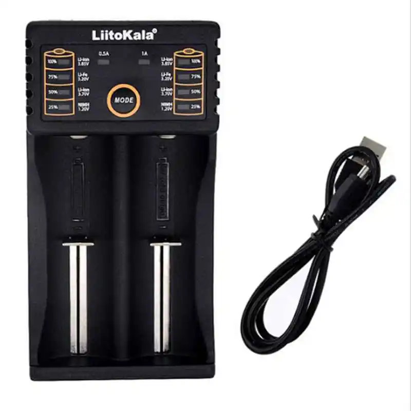 Обновление lii 202 liitokala 5V 2A 18650/26650/16340/14500 зарядное устройство Micro USB для