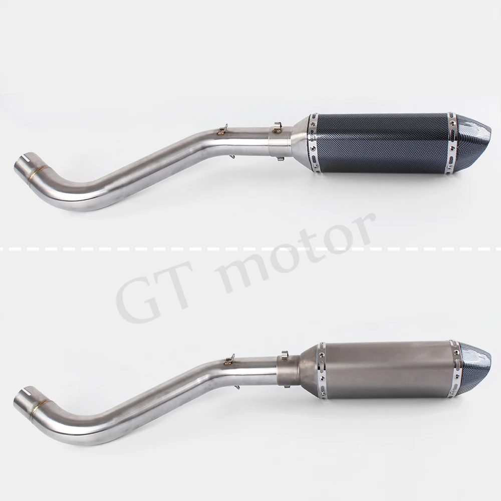 GT двигатель-Мотоцикл Универсальный выхлоп со средней трубой для Benelli 600 BJ600 BN600 без