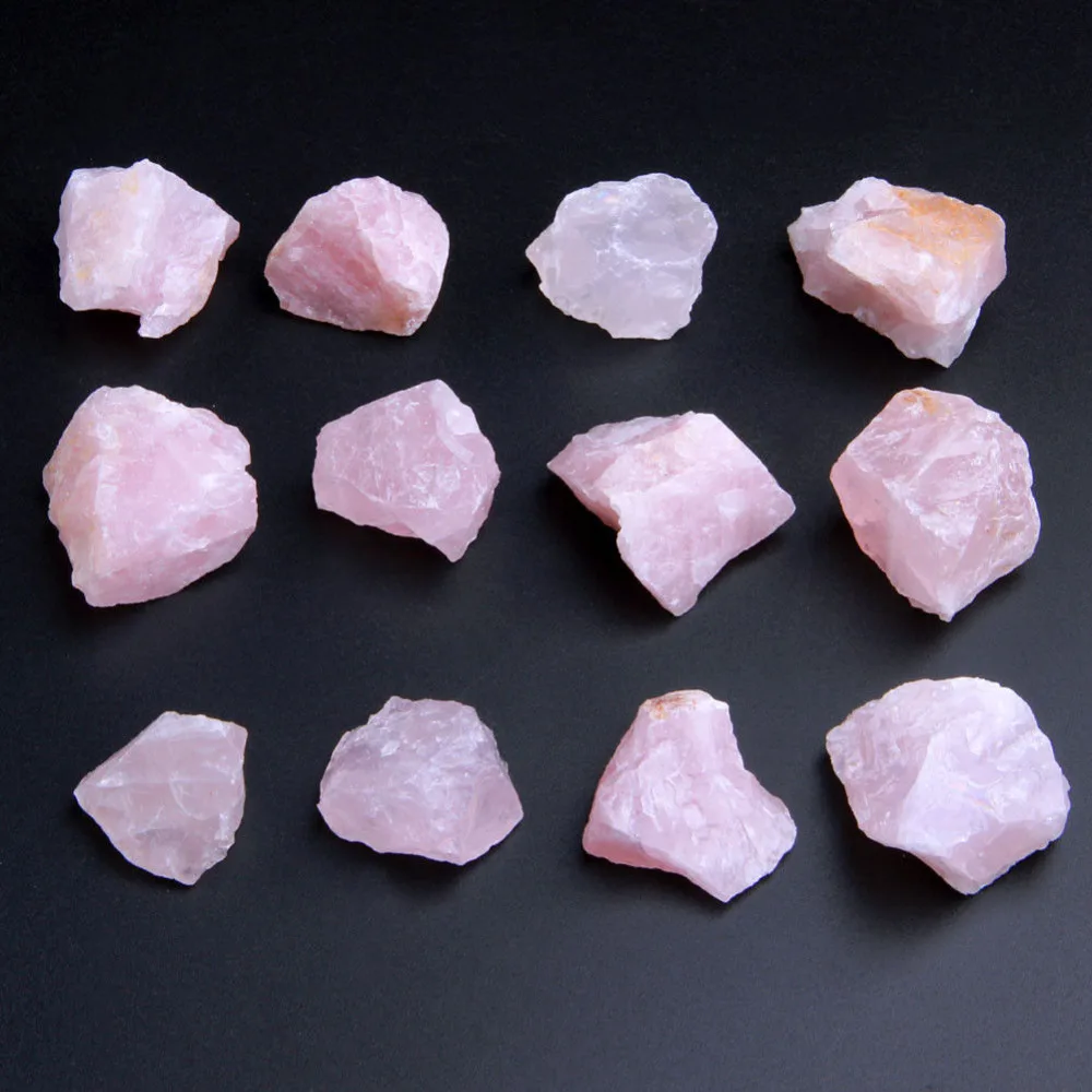 

Rough Gems pink rose quartz crystal Mineral Rocks Crystals specimen
