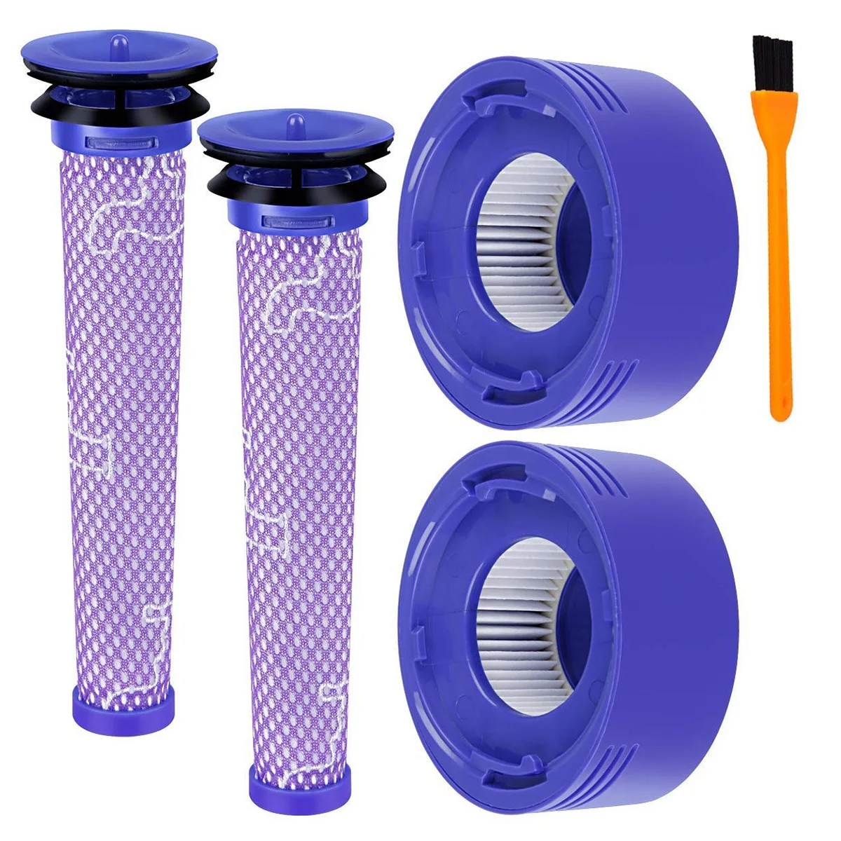 2 шт Замена для Dyson V8 фильтр предварительной очистки + HEPA почтовый совместимый V7