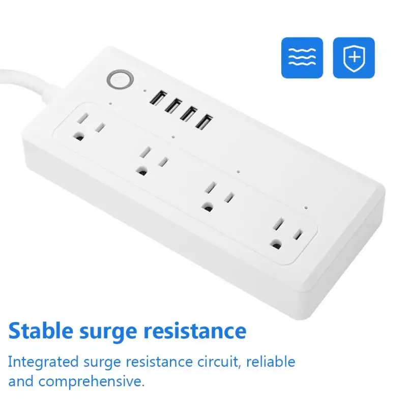 WiFi смарт Мощность на выходе 4 Порты USB розетка с таймером полосы Стабилизатор