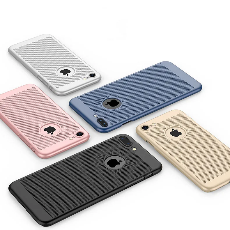 Чехол для телефона с теплоотводом iPhone X 10 8 7 6 6s Plus 5 5S SE крутые матовые Жесткие ПК
