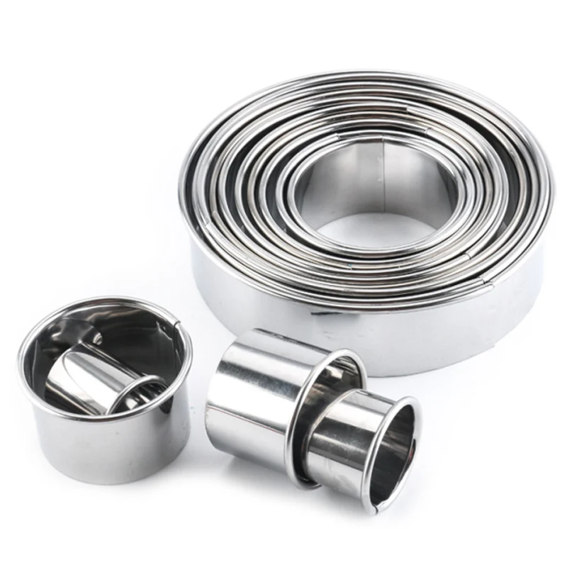 14 Pcs Stainless Steel Round Mousse Circle Kitchen Gadgets Cookie Mold Bakeware Cake Tools Baking DIY | Дом и сад