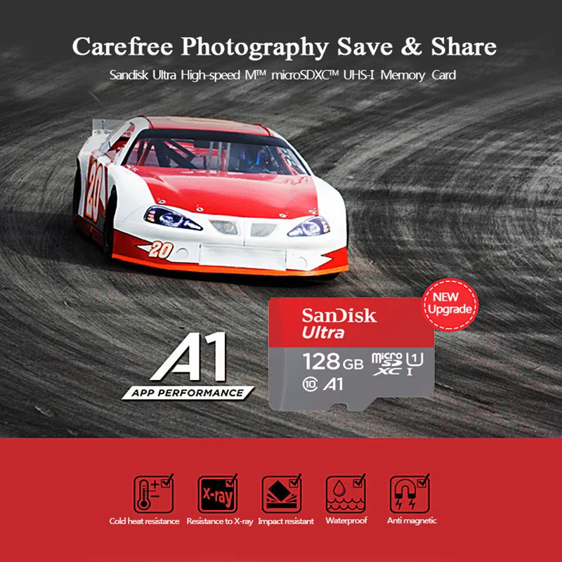 SanDisk Micro SD карта памяти 16 ГБ 32 64 Гб 128 MicroSD Max 80Ms Uitra C10 TF C4 8G cartao de memoria | Компьютеры и