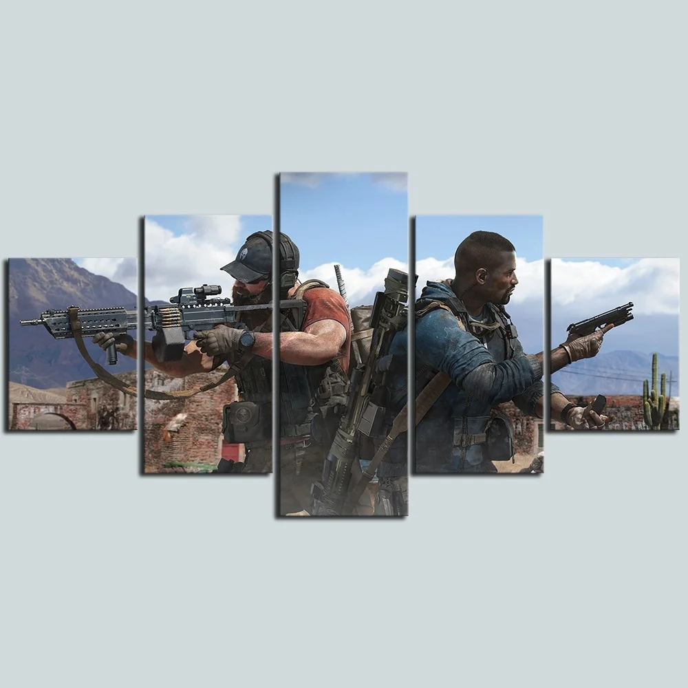 5 шт. призрак Тома Клэнси Recon игры постер для мальчиков плотные HD картина рисунок