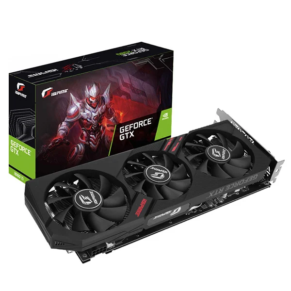 Оригинальная Красочная видеокарта iGame GeForce GTX 1660Ti Ultra Nvidia Gaming GDDR6 6G 192 бит для
