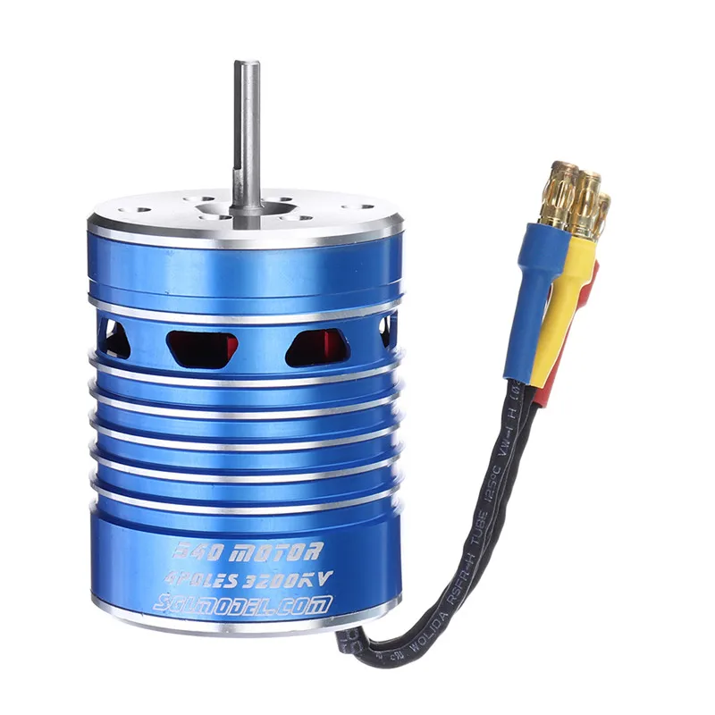 S540 3200kv водонепроницаемый бесщеточный двигатель + FY 45A ESC для 2 3s 1/12 RC