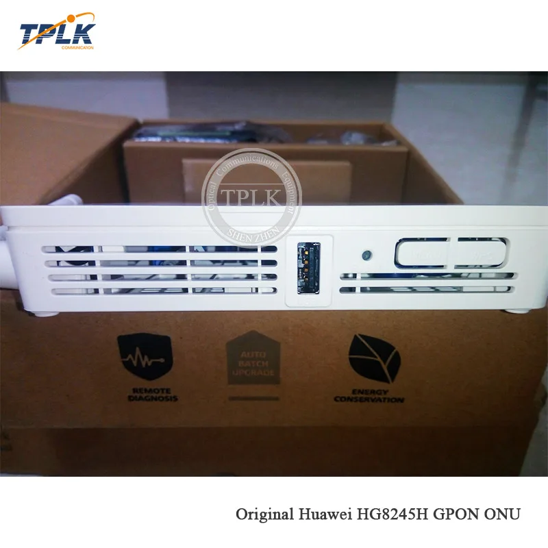 Лучшая цена 100 шт. оригинальный HG8245H 4GE + 2 голос WiFi GPON ONU/ONT Class C Echolife Telecom