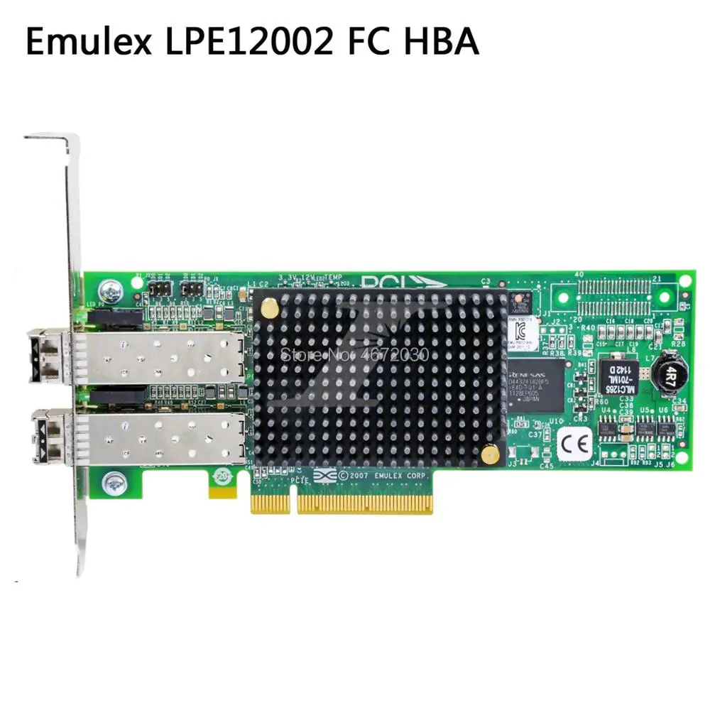 Emulex LPe12002 AP LPE12002 E 8GFC PCIe Gen2x8 короткий сигнал $126 00/|Платы расширения| |