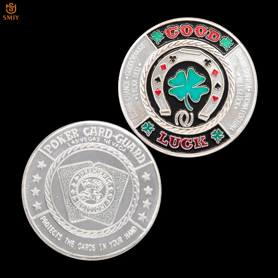 Горячий Железный Poker Guardian посеребренный жетон для покера коллекция монет с