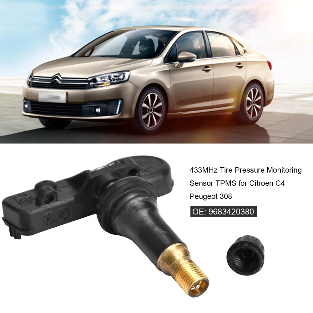 433 МГц датчик контроля давления в шинах TPMS для Citroen C4 Peugeot 308 9683420380 araba aksesuar