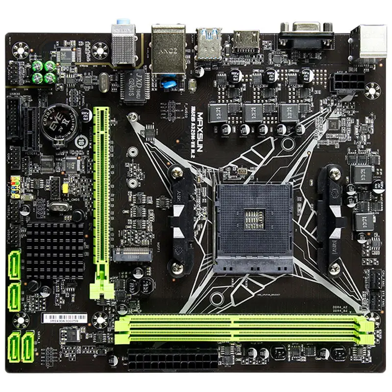 MAXSUN A320M ВХ M.2 материнской платы с чипсетом AMD M ATX двухканальный DDR4 SATAIII USB3.1