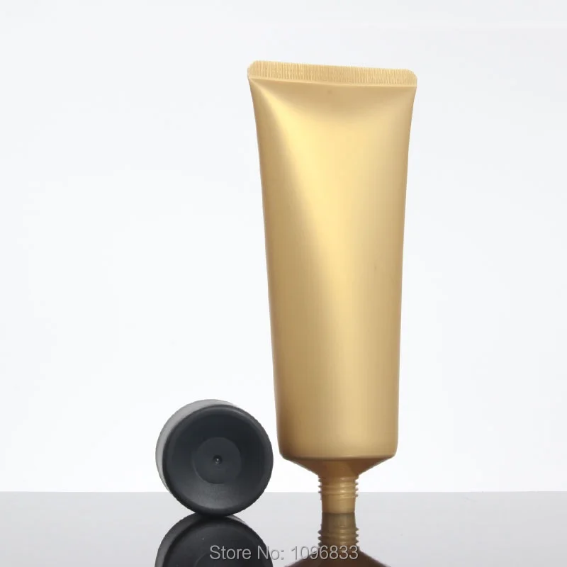 100ml Empty Plastic Soft Tube Cosmetic Skin Care Cream Bottle Gold with Screw Lid 50pcs/Lot | Красота и здоровье