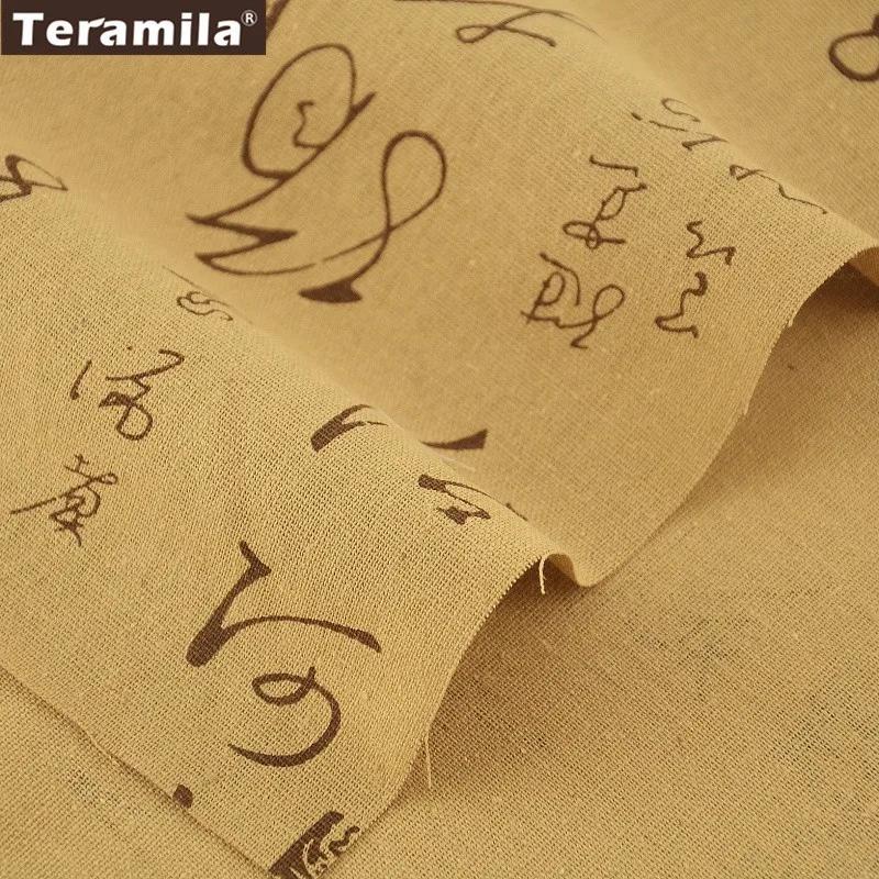Домашний текстиль от teramila цветы Стиль Хлопок Лен Ткань швейный материал Tissu