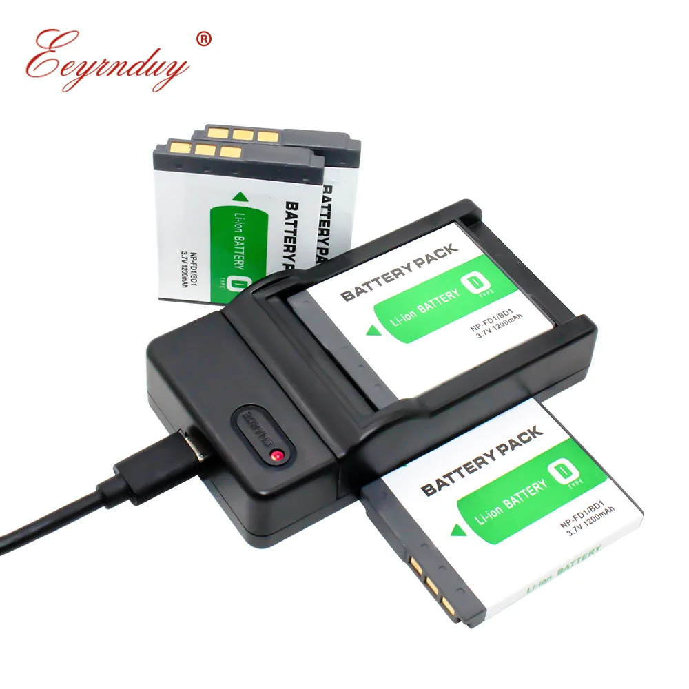 4 шт. сменный аккумулятор и USB зарядное устройство для SONY DSC TX1 T2 T77 T90 T300
