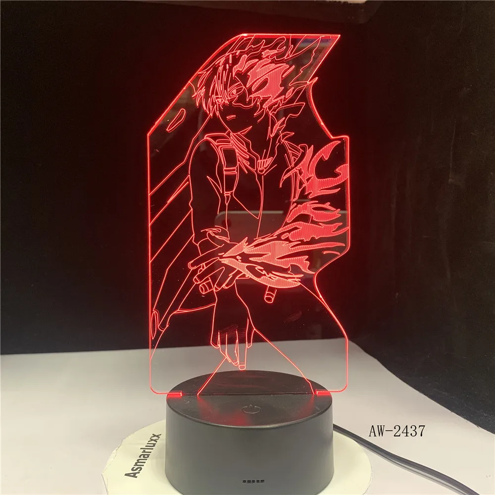Новый Наруто фигурку Uzumaki 3D светодиодный ночник настольная лампа новинка