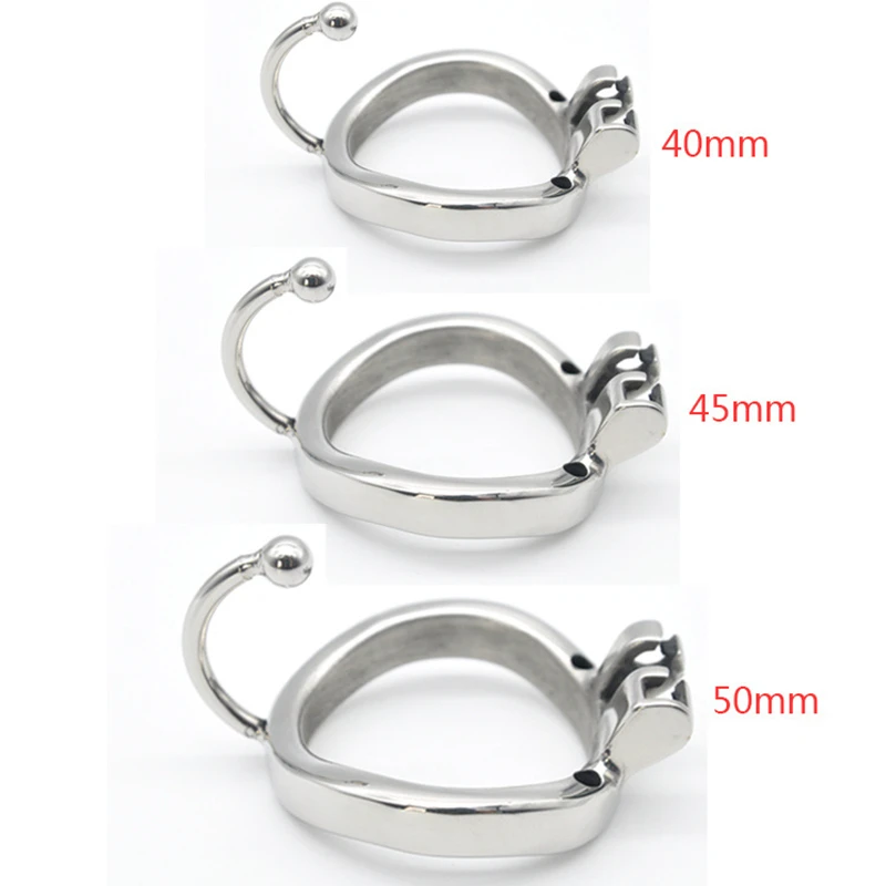 Stainless Steel Male Chastity Devices Large Cock Cage With Base Arc Ring Penis Sleeve Lock Adult Games Bondage Sex Toys For Man | Красота и