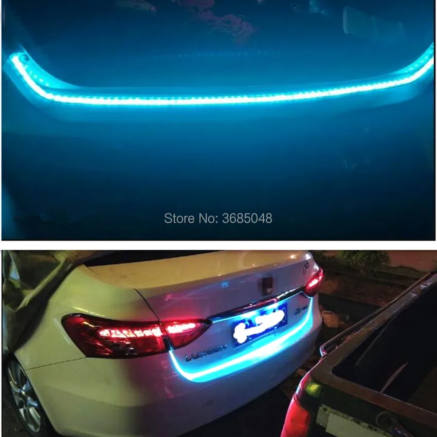 

Автомобильный Стайлинг, светодиодная лента для багажника, для kia sportage, renault duster, skoda Октавия Рапид, a5, cruze, opel, insignia, peugeot 3008, golf 4