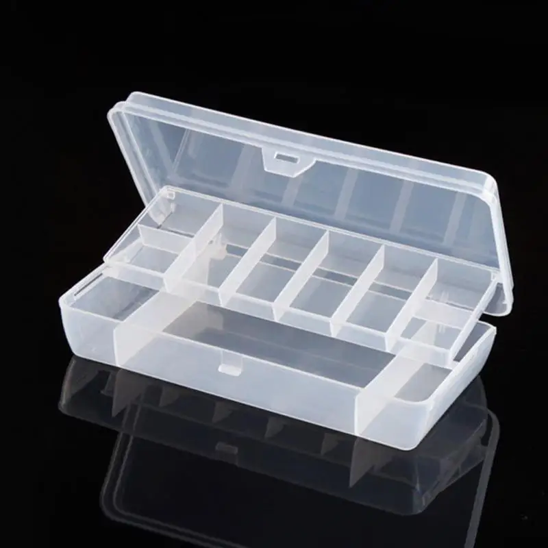 

Hand Tool Storage Box Organizer Case Plastic Tray Compartments Fishing Lure Tackle Box Two-Sided Storage Cases for Putting Hooks