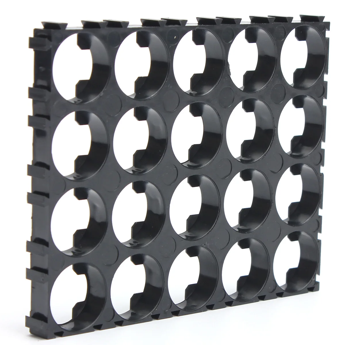 Чехол для хранения батарей CLAITE 4x5 18650 пластиковый держатель с отверстием корпуса
