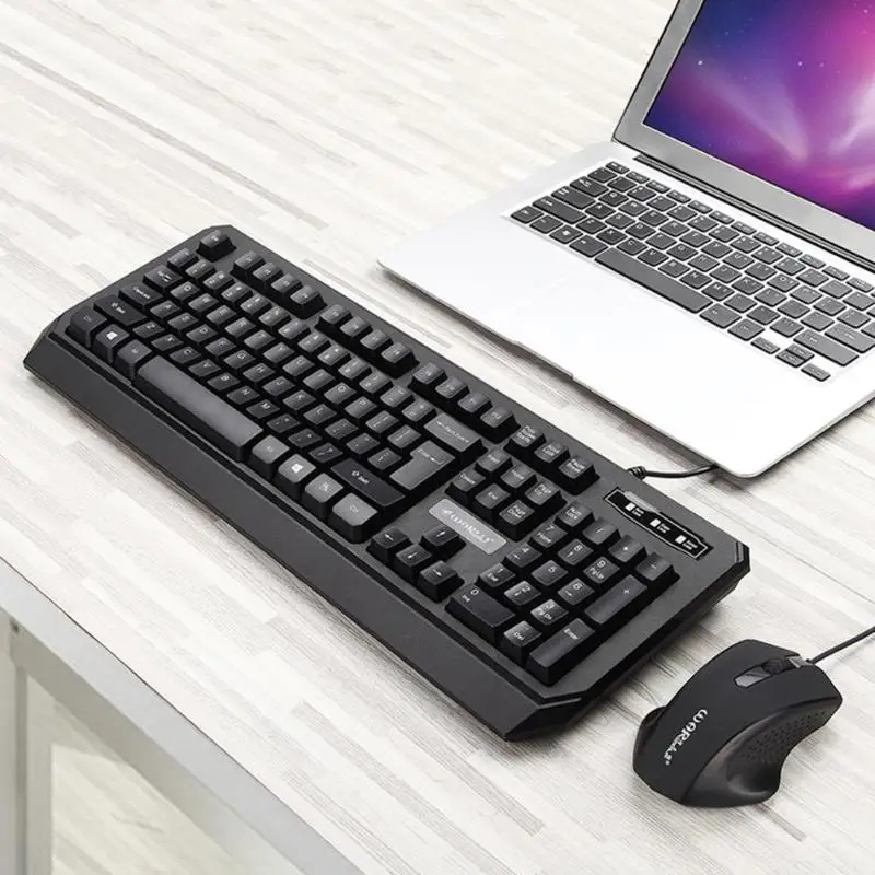 Keyboard Changeable LED with Color Luminous Backlit Multimedia Ergonomic Gaming and Mouse Set for Game computer | Мыши и клавиатуры