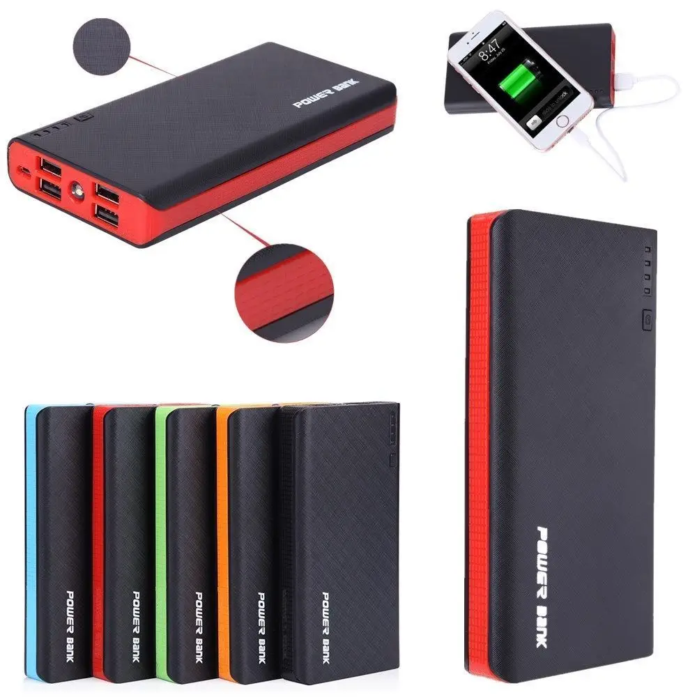 4 USB 50000 mAh переносной аккумулятор светодиодный внешний резервный зарядное