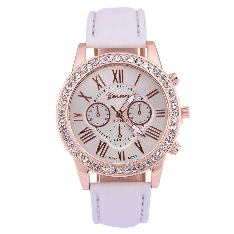 Женские кварцевые часы с римскими цифрами из ПУ кожи|watch for|watches for ladieswatch women |