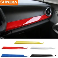 shineka abs interior kits copilot passenger side panel decoration trim carbon fibre style for 6th gen chevrolet camaro 2017