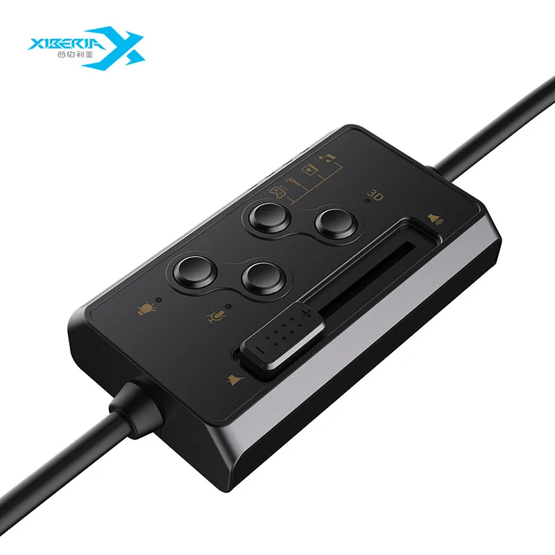 XIBERIA T19 игровые usb наушники с микрофоном 7 1 Surround Sound стерео светящиеся HiFi 3D surround