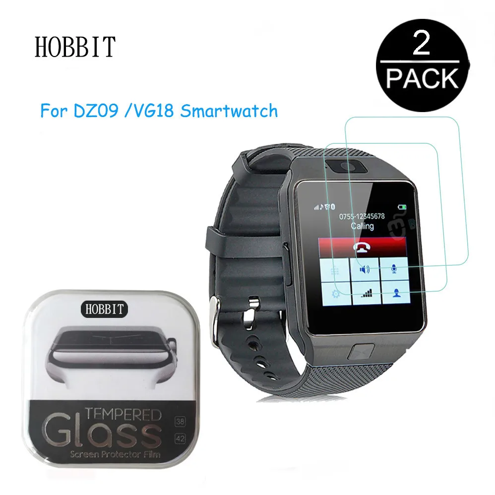 2 шт./упаковка Защитное стекло для смарт часов DZ09 VG18 0 3 мм 2.5D|screen protector|screen protector