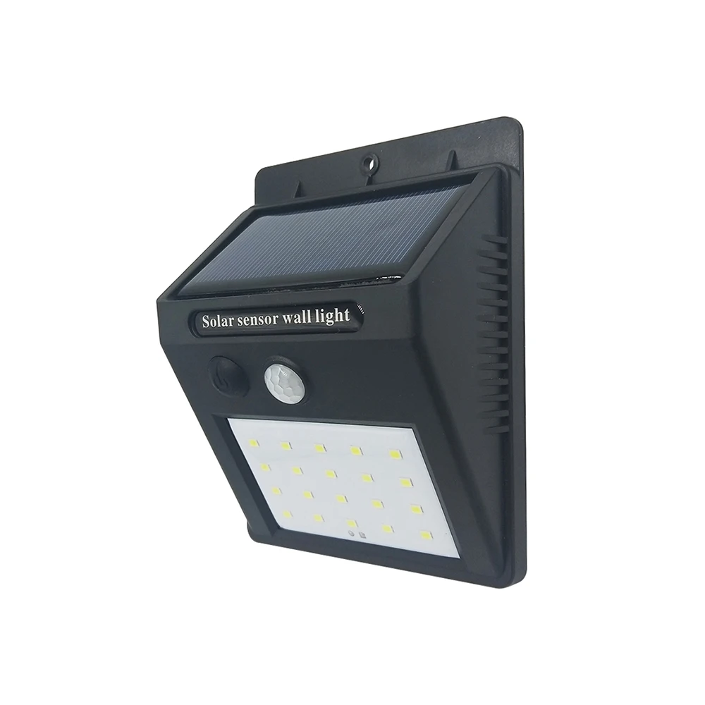 4 шт. солнечная панель 20LED Открытый Солнечный сад свет удобный датчик движения