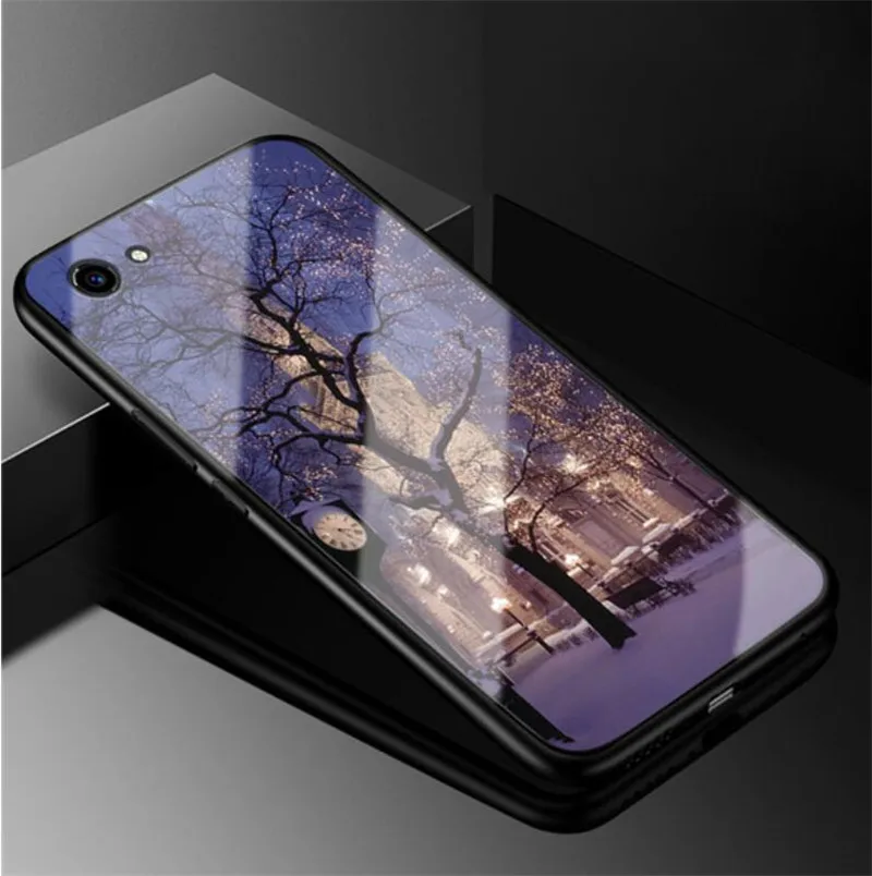 Чехол для Vivo Y91C V17 S1 Y17 роскошный стеклянный ЧЕХОЛ ДЛЯ Y81 чехол Y 81 1808 Y12 Y15