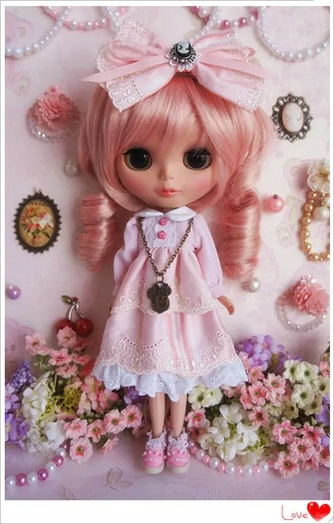 [Wamami] 92 #1 шт Ручная работа Babydoll короткое платье для кукол пуллип куклы Azone