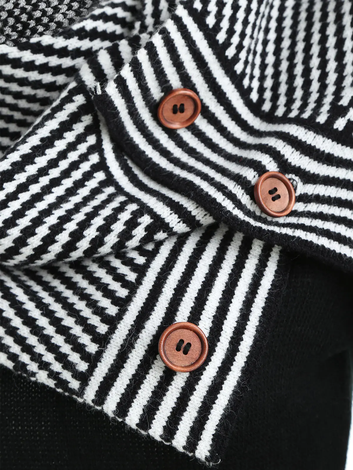 Wipalo Pullover Sweater Women Buttons Crew Neck Long Sleeve With Striped Scarf Winter New Fashions Ladies Tops Clothing | Женская одежда