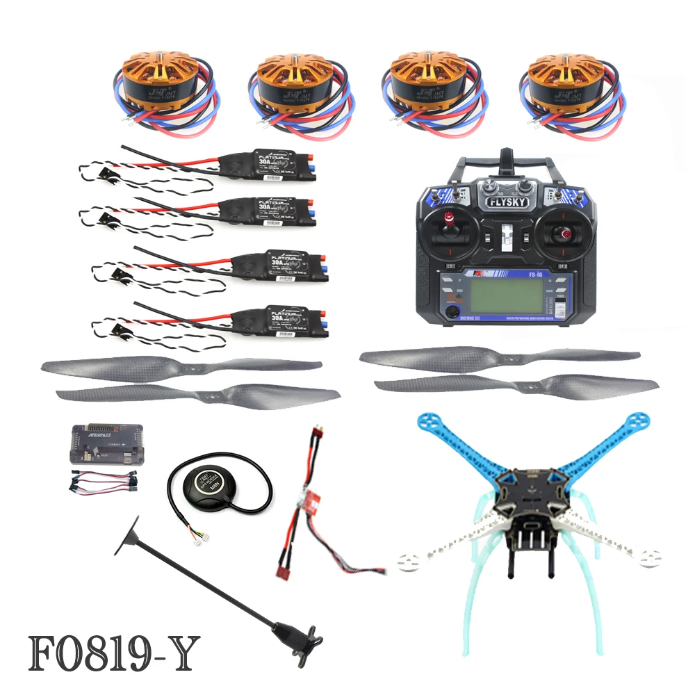 2 4G 6ch RC Квадрокоптер Дрон 500 мм S500PCB APM2.8 M8N GPS ARF/PNF без аккумулятора Комплект сделай