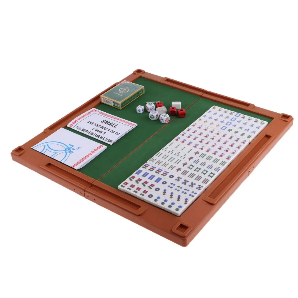 Мини Китайский Mah Jong набор портативный маджонг традиционная игра стратегия