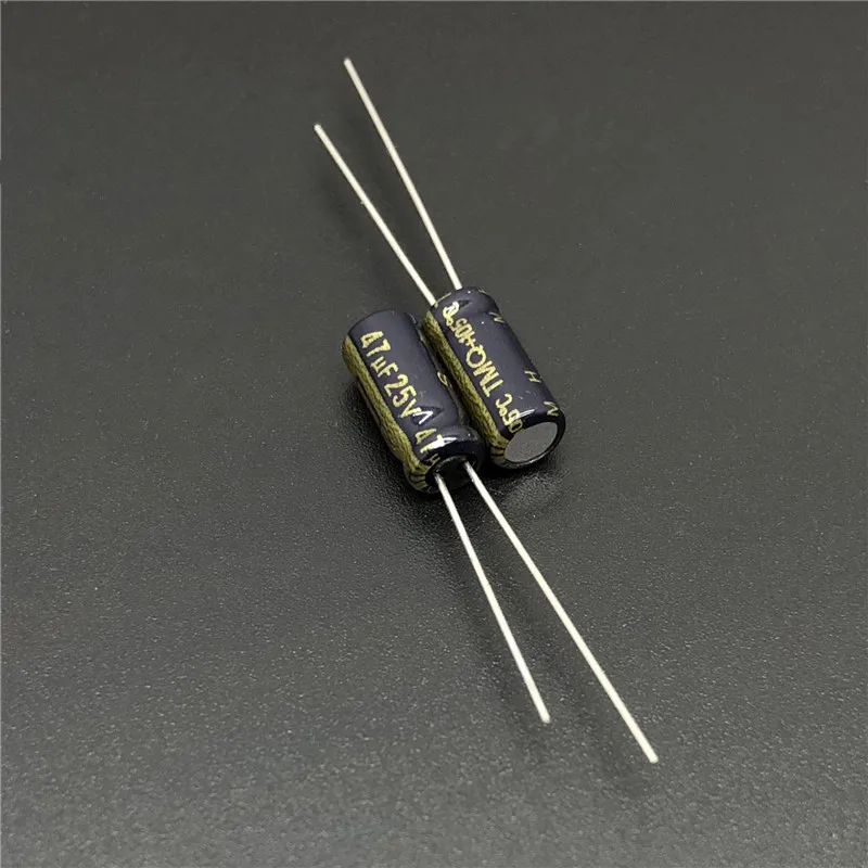 10pcs/100pcs 47uF 25V TMQ Series 5x11mm High Quality 25V47uF Aluminum Electrolytic Capacitor | Электронные компоненты и